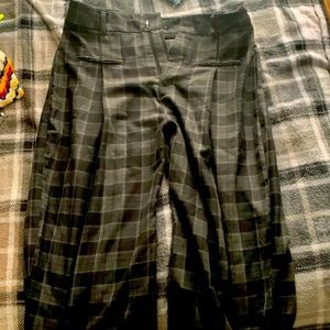 black and grey pants